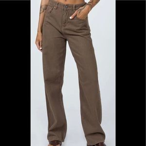 MOTEL PARALLEL JEANS RICH BROWN (100)
